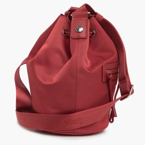 🆕-Longchamp Neoprene Bucket Bag- Red.